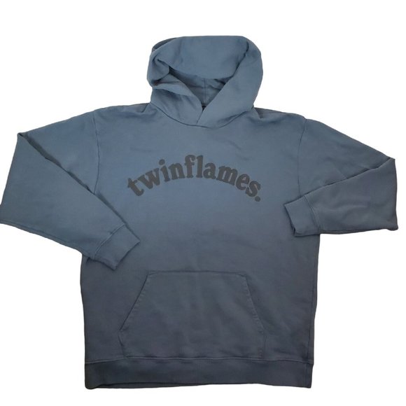 Twinflames Other - NEW Twinflames Unisex Chromatic Slate Hoodie XL Charcoal Blue Cotton Sweatshirt